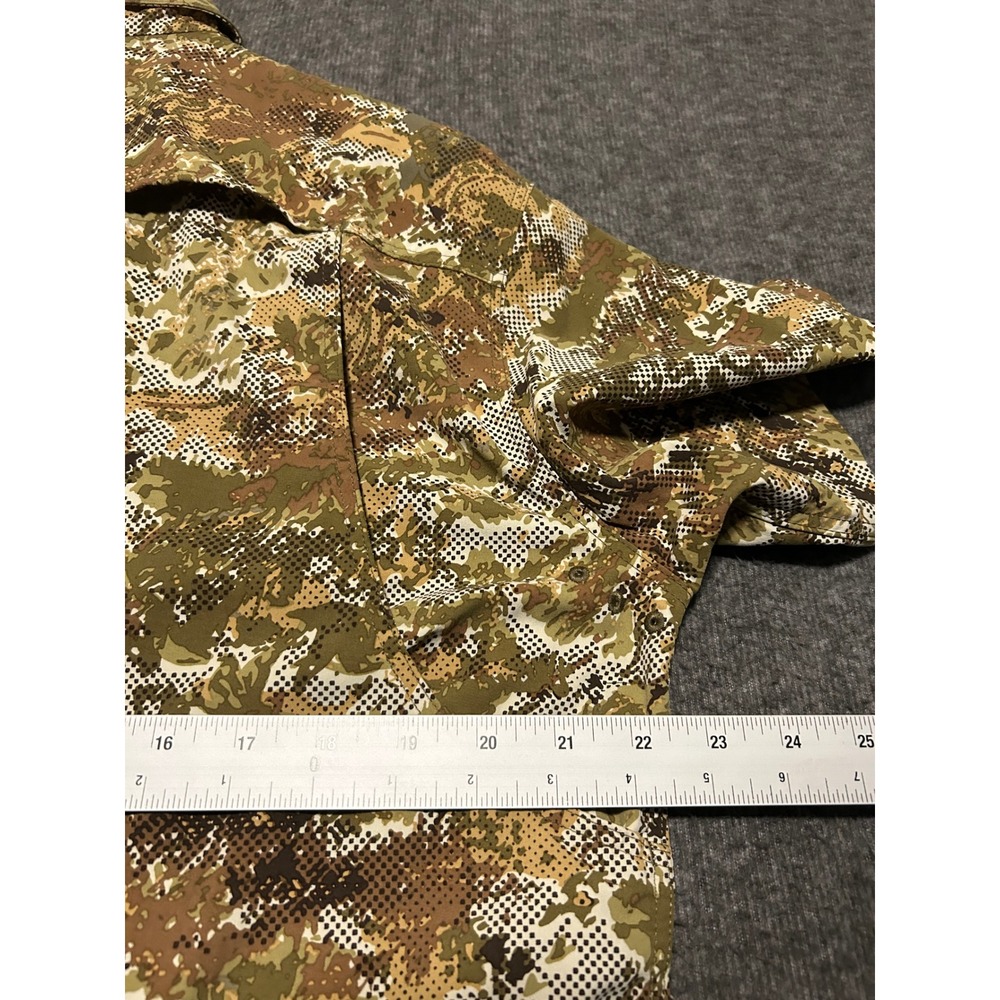 Duck camp digital camouflage button shirt mens short sleeve Large outdoors - Picture 8 of 8